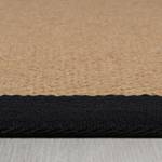 Jute vloerkleed Kira jute/polyester - Zwart - 200 x 290 cm