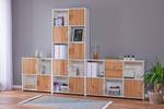 Open kast Pepeto Eikenhouten look/wit - 120 x 77 cm