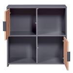 Open kast Pepeto Antracietkleurig/Eikenhouten look - 77 x 76 cm