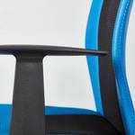 Bureaustoel Donny kunstleer/geweven stof - Blauw