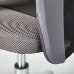 Chaise pivotante Donny Imitation cuir / Tissu - Gris