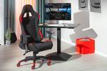 Chaise de bureau Gaming Tissu - Noir / Rouge