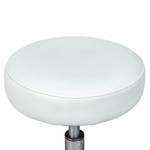 Tabouret pivotant Asra Imitation cuir - Blanc