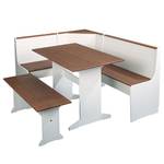 Table Westerland - Type A Pin massif - Blanc / Marron