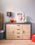 Dressoir Corbeto grenenhouten look/antracietkleurig