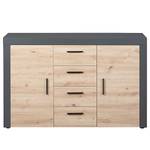 Sideboard Corbeto Kiefer Dekor / Anthrazit