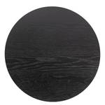 Bout de canapé Isago Placage en bois véritable / Métal - Chêne noir - Diamètre : 50 cm
