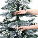 Albero di Natale artificiale Earl Natur Poliestere PVC - Verde abete / Bianco - Altezza: 120 cm