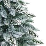 Künstlicher Weihnachtsbaum Earl Natur Polyester PVC - Tannengrün / Weiß - Höhe: 150 cm