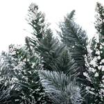 Künstlicher Weihnachtsbaum Earl Natur Polyester PVC - Tannengrün / Weiß - Höhe: 150 cm