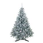 Künstlicher Weihnachtsbaum Earl Polyester PVC - Tannengrün / Weiß - Höhe: 250 cm