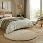 Tappeto a pelo lungo Willner Poliestere riciclato - Lavabile - Beige - 133 x 133 cm