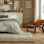 Hoogpolig vloerkleed Feather Soft polypropeen - Beige - 200 x 290 cm