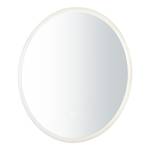 Miroir de salle de bain Dovina rond Miroir en verre - Blanc