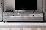 TV-Lowboard Shearles 220 cm Glas - Grau
