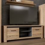 Tv-meubel Nacora eikenhouten look/zwart