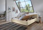Gestoffeerd bed Cube Corduroy Poppy: Beige - 180 x 200cm