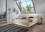 Gestoffeerd bed Cube Corduroy Poppy: Beige - 180 x 200cm - Zonder opbergruimte