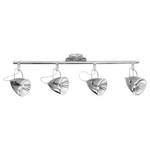 Plafonnier Oliver 4 ampoules Chrome / Fer - Argenté