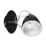 Applique murale Oliver Chrome / Fer - 1 ampoule - Noir