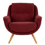 Fauteuil Saku geweven stof - Geweven stof Scara: Bordeaux