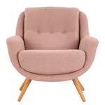 Fauteuil Saku Tissu - Tissu Bouclé Nola: Rose