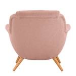 Fauteuil Saku Tissu - Tissu Bouclé Nola: Rose