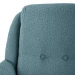 Fauteuil Saku geweven stof - Bouclé Stof Nola: Blauw