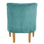 Fauteuil Tillet geweven stof - Corduroy Poppy: Petrolblauw