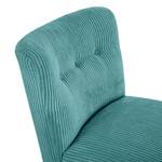 Fauteuil Tillet Tissu - Velours côtelé Poppy: Pétrole