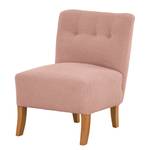 Fauteuil Tillet geweven stof - Bouclé Stof Nola: Roze