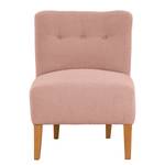 Fauteuil Tillet geweven stof - Bouclé Stof Nola: Roze