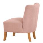 Fauteuil Tillet geweven stof - Bouclé Stof Nola: Roze