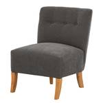 Fauteuil Tillet geweven stof - Geweven stof Scara: Donkergrijs