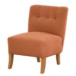 Fauteuil Tillet geweven stof - Bouclé Stof Nola: Roest