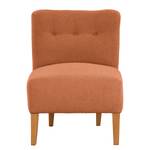 Fauteuil Tillet geweven stof - Bouclé Stof Nola: Roest