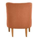 Fauteuil Tillet geweven stof - Bouclé Stof Nola: Roest