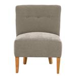 Fauteuil Tillet geweven stof - Geweven stof Scara: Zilverkleurig