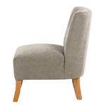 Fauteuil Tillet geweven stof - Geweven stof Scara: Zilverkleurig