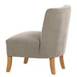 Fauteuil Tillet geweven stof - Geweven stof Scara: Zilverkleurig