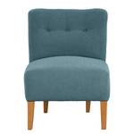 Fauteuil Tillet geweven stof - Bouclé Stof Nola: Blauw