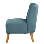 Fauteuil Tillet geweven stof - Bouclé Stof Nola: Blauw