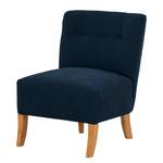 Fauteuil Tillet geweven stof - Geweven stof Scara: Marineblauw