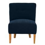 Fauteuil Tillet geweven stof - Geweven stof Scara: Marineblauw