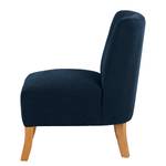 Fauteuil Tillet geweven stof - Geweven stof Scara: Marineblauw