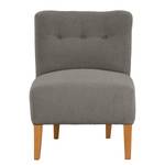 Fauteuil Tillet geweven stof - Bouclé Stof Nola: Donkergrijs