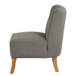 Fauteuil Tillet geweven stof - Bouclé Stof Nola: Donkergrijs