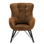 Fauteuil Newfield Microvezel Afua: Bruin