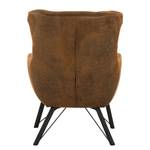 Fauteuil Newfield Tissu - Microfibre Afua: Marron