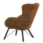 Fauteuil Newfield Tissu - Microfibre Afua: Marron